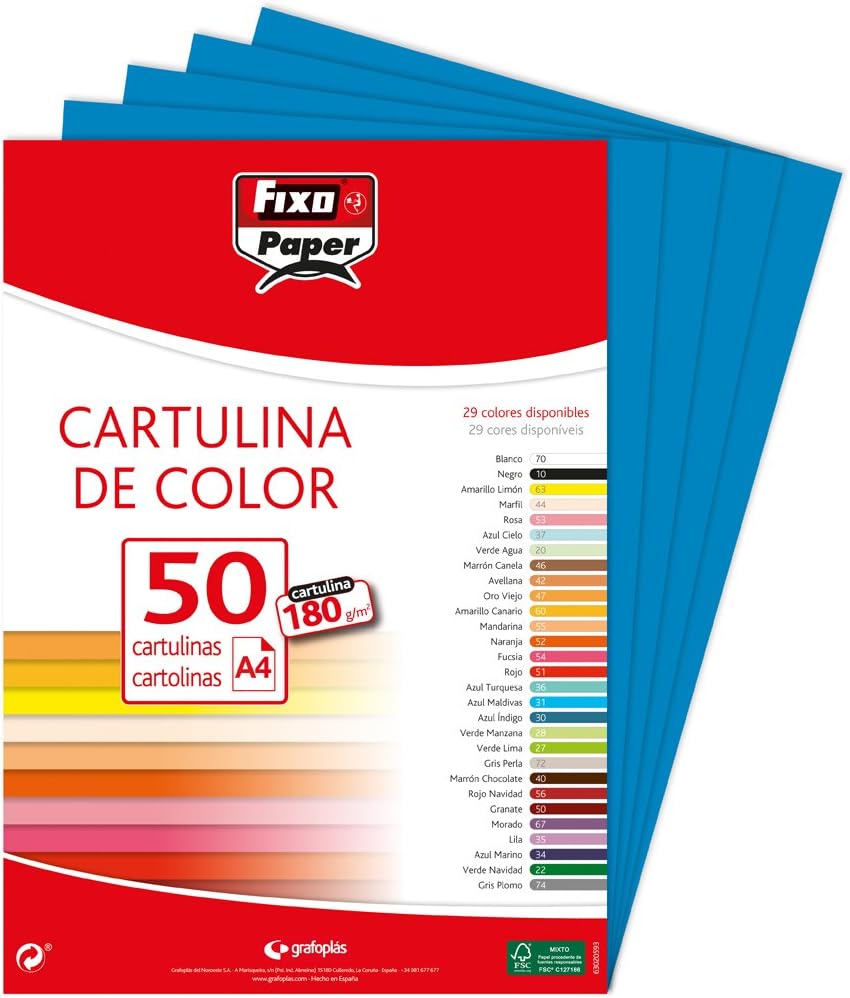 Fixo 11110330 - Pack of 50 A4 Blue