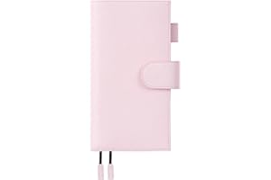 Moterm Leather Cover for Hobonichi Weeks - Fits Hobonichi Weeks/Weeks Mega, with Back Pocket (Pebbled-Quartz)