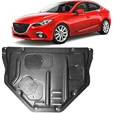 Front Engine Splash Shield Fit for Mazda3 2014-2019 Engine Case Guards | For Mazda 3 Under Engine Cover W/Screws Hardware ,Instructions Impact Resistant Skid Plate Directly Replace Original One