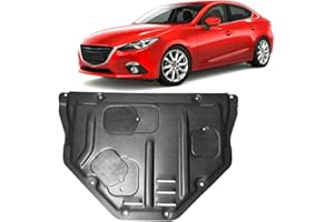 V CISXVILC Front Engine Splash Shield Fit for Mazda3 2014-2019 Engine Case Guards Suitable for Mazda 3 Under Engine Cover Mud Flaps Directly Replace Original One Black
