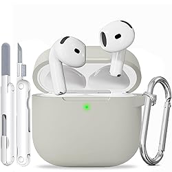 for AirPods 4 Case, Soft Silicone Protective Case