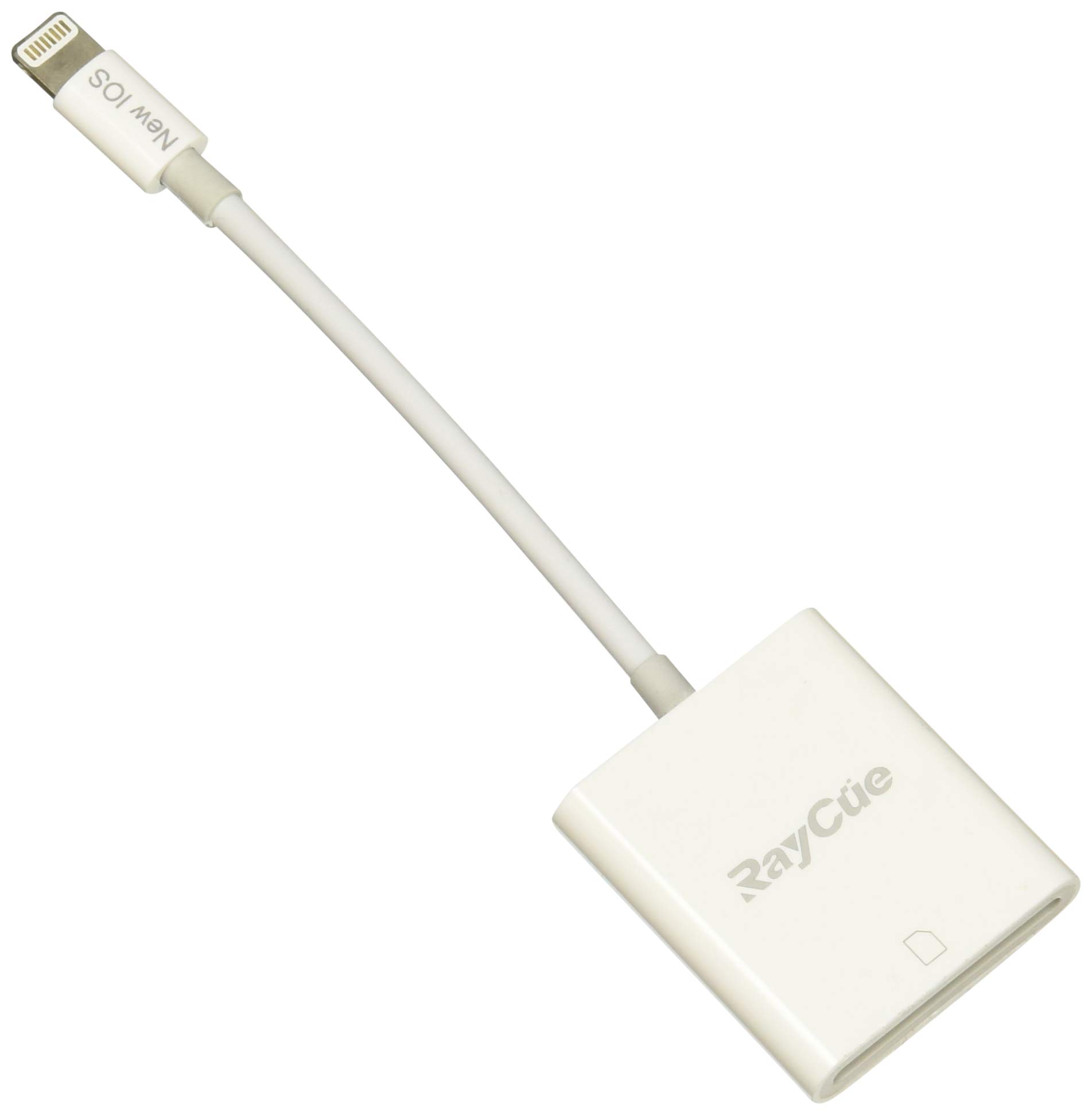 SD Card Reader, iPhone SD Card Reader, Tail Camera Card Reader for Hunting, RayCue Lightning Adapter for iPhone/iPad, Lightning to SD Card Camera Reader No App Needed, Support iOS11 and Before