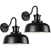 Diyel Solar Barn Lights for Outside, Outdoor Wall Lights Solar Powered, Farmhouse Exterior Wall Sconces, Industrial Exterior 