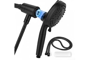 High Pressure 10-Mode Handheld Shower Head with Chlorine Removal Filter, Anti-Clog Nozzles & Built-in Power Wash – Magnetic C