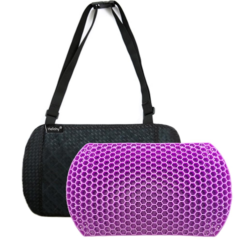 Photo 1 of **MINOR DAMAGE**
Lumbar Pillow Gel Support Pillow Back Support Cushion - Help in Relieving Back Pain & Sciatica Pain for Car Seat Home Office Chairs, Breathable Back Cushion Travel Pillow with Adjustable Straps