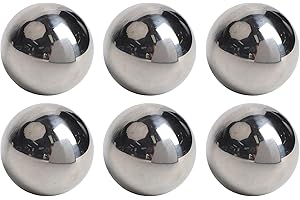 Stainless Steel Floating Garden Balls, Hollow Mirror Finish Spheres for Water Feature Decor, Pond Fountain Accessories, Moder
