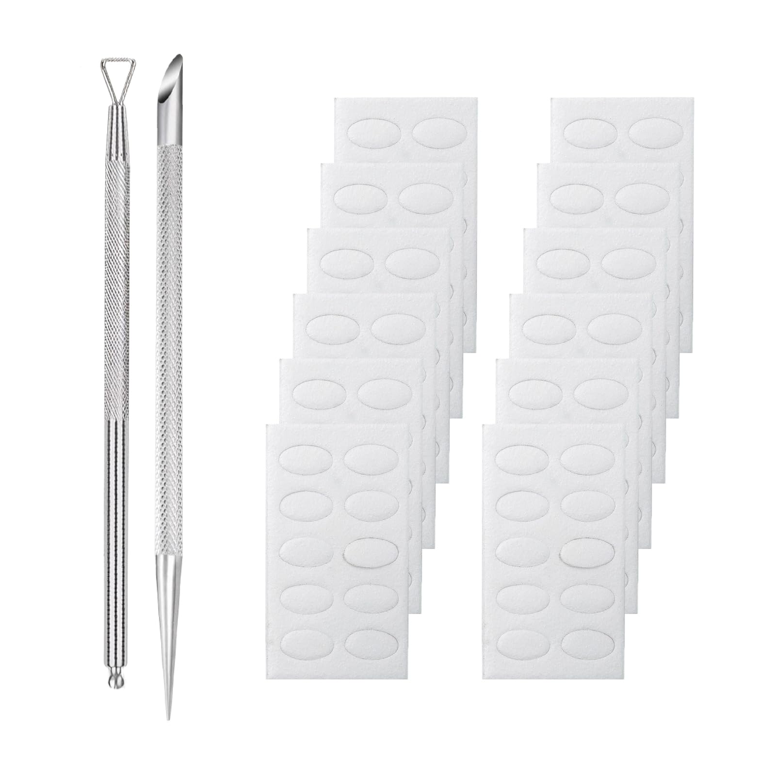 2 Pcs Nail Etching Tool with 120 Sheets Grit Sandpaper Cuticle Pusher Cuticle Sticks for Nails Cuticle Pusher Tool Nail Nail Etching Tool Stainless Steel Exfoliating Tool for Nail Care