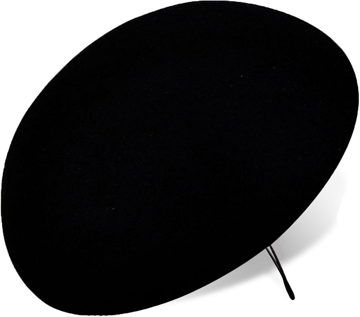 Lawliet Elegant Solid Circle 6.69" Wool Felt Fascinator Base Millinery Craft Fashion Pillbox Hat (Black)