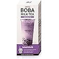 OKTEA Taro Rich Bubble Pearl Milk Tea Kit - Non-Dairy Creamer Edition - Taro Flavor, Real Sugar, Preservative-Free Tapioca Balls, Includes Paper Straws - 3 Servings