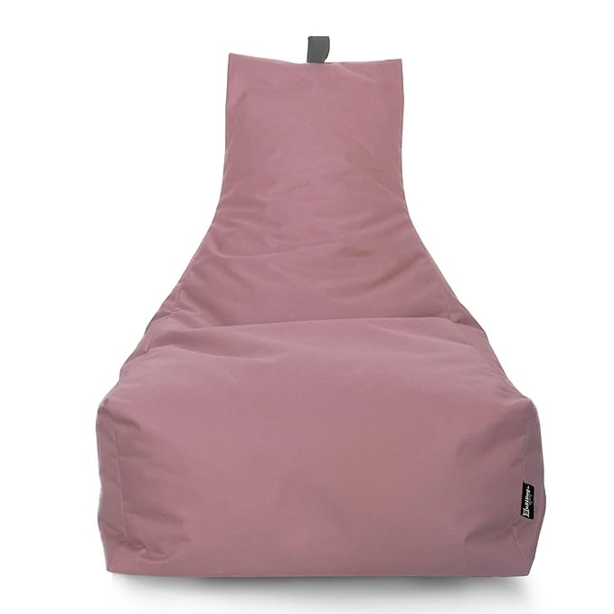 BuBiBag Sitzsack Lounge Sitzsack Sitzkissen XXL Tobekissen Bodenkissen Beanbag Kissen, für Kinder und Erwachsene (Puderrosa)