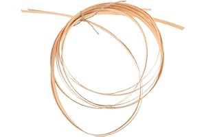 SEWACC 2 Rolls Material Woven Strip Wicker Furniture Repair Tape Wicker Furniture Strip Beige