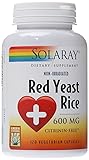 Solaray Red Yeast Rice, 600 mg, 120 Count