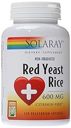Solaray Red Yeast Rice, 600 mg, 120 Count