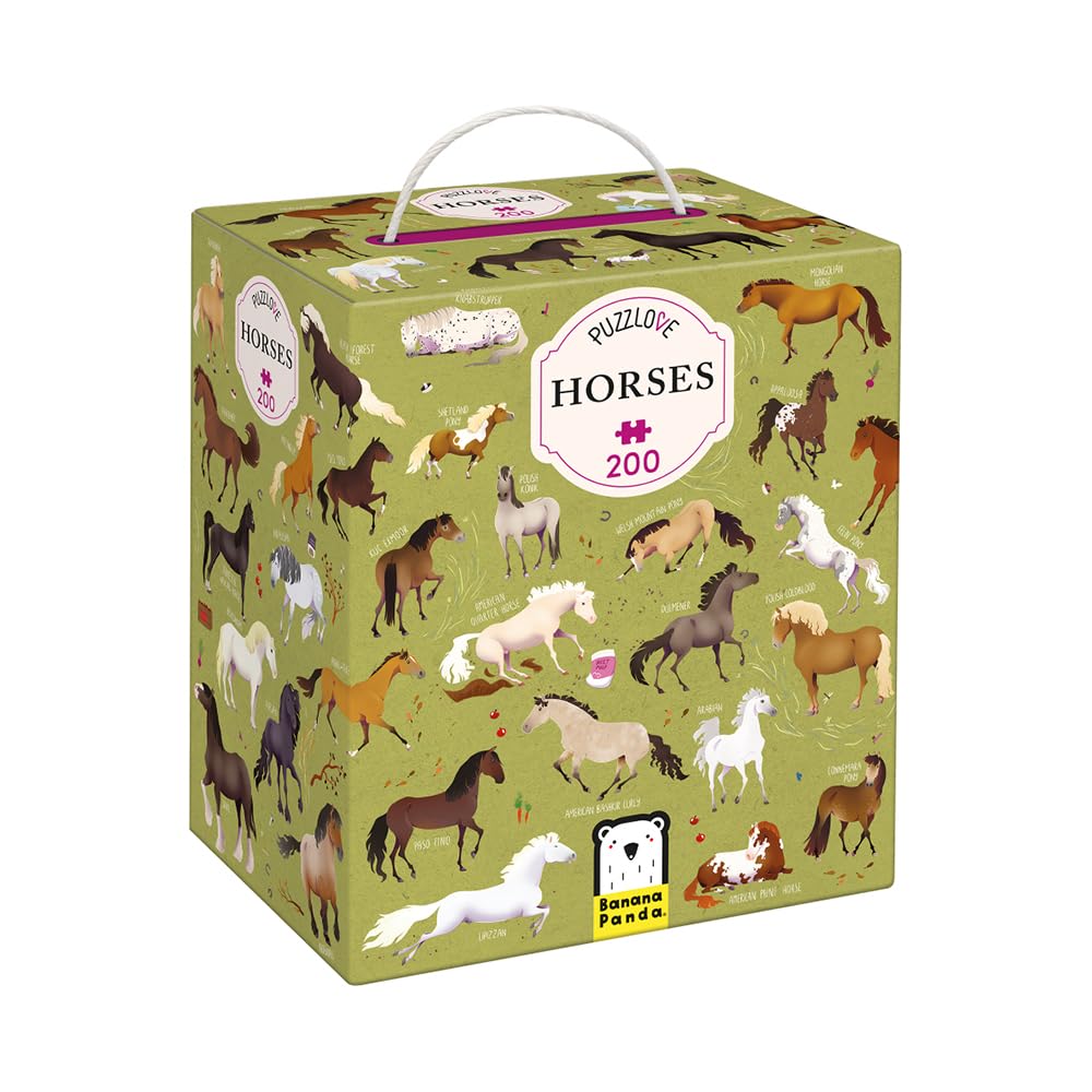 Banana Panda Puzzle Love Horses (200 Pieces) 7+ — image 1