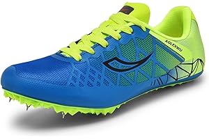 AOLEXWU Track and Field Shoes Mens Womens Mesh Spikes Athletics Racing Running Shoes Track Race Jumping Sprint Running Nail S