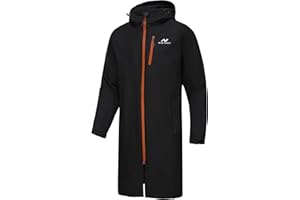 NORDIC OUTLAND Rain Jacket Men,Waterproof Breathable Long Raincoat with Hood Mesh Lining,Windbreaker for outdoor activities