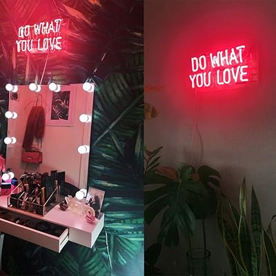 Buy Bygo Neon Signs Do What You Love Neon Light Pink Handmade Real Glass Tube Neon Lights Sign For Bar Party Bedroom Hotel Office Garage Ultra Bright Night Neon Light Wall Decor