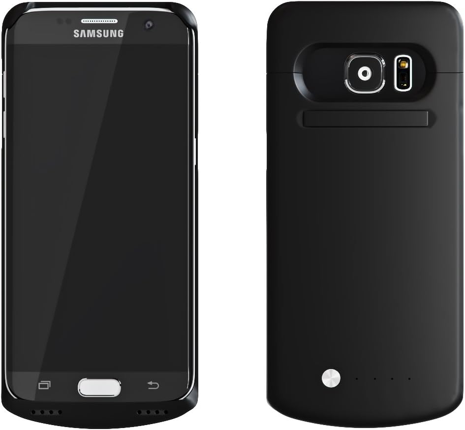 MOTA TAMO Samsung Galaxy S7 Edge Extended Battery Case 5000 mAh-Black