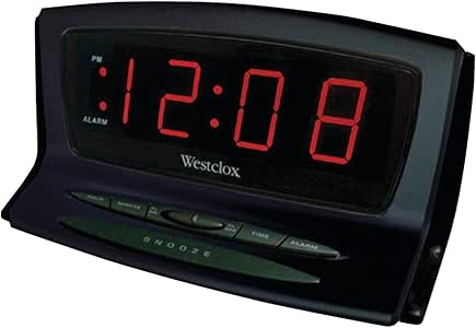 Amazon.com: WESTCLOX 70012BK Instant-Set LED Alarm Clock Consumer