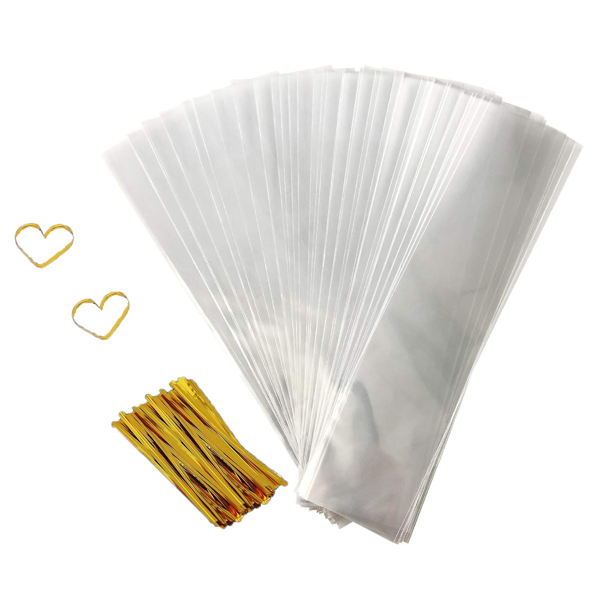 Cellophane Bag 200 PCS Clear Cello Treat Bags Party Favor