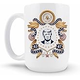 Hogg Patriotic Coffee Mug - Presidential Emblem, 15 oz Ceramic Funny Coffee Mugs for Men, Political Gag Gifts for Republicans, Conservative Dad Gifts