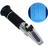 NANBEI 4-in-1 Antifreeze Coolant Refractometer,（Copper ）CNC Machine | coolant Refractometer for Diesel Exhaust Fluid,Automobile Antifreeze System, Battery Acid and Windshield Washer Fluid