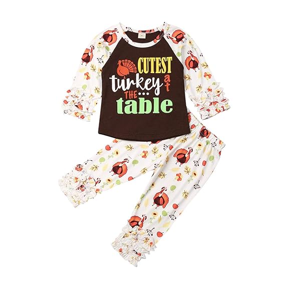 girls thanksgiving pajamas