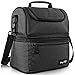 Hap Tim Lunch Box Insulated Lunch Bag Medium Size Cooler Tote Bag for Adult,Men,Women, Double Deck Cooler for Office/Picnic/Travel/Camping(16040-DG)
