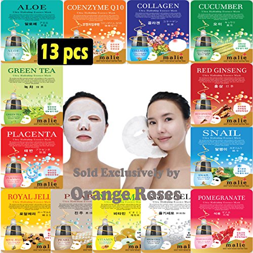 [OBS lab] 13 pcs Ultra Hydraiting Essence Mask ( 13 pcs Total ), Korean Facial Mask Sheet, Skincare Moisturizing