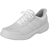 Orthofeet Men's Orthopedic Black Leather Pierre Hands-Free Casual Shoe