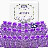 26 Pack Lavender Sachet Bags - Home Fragrance Sachets, Natural Lavender Flowers, Dried French Lavenders Perfect for Wardrobe, Drawers, Closet, Storage