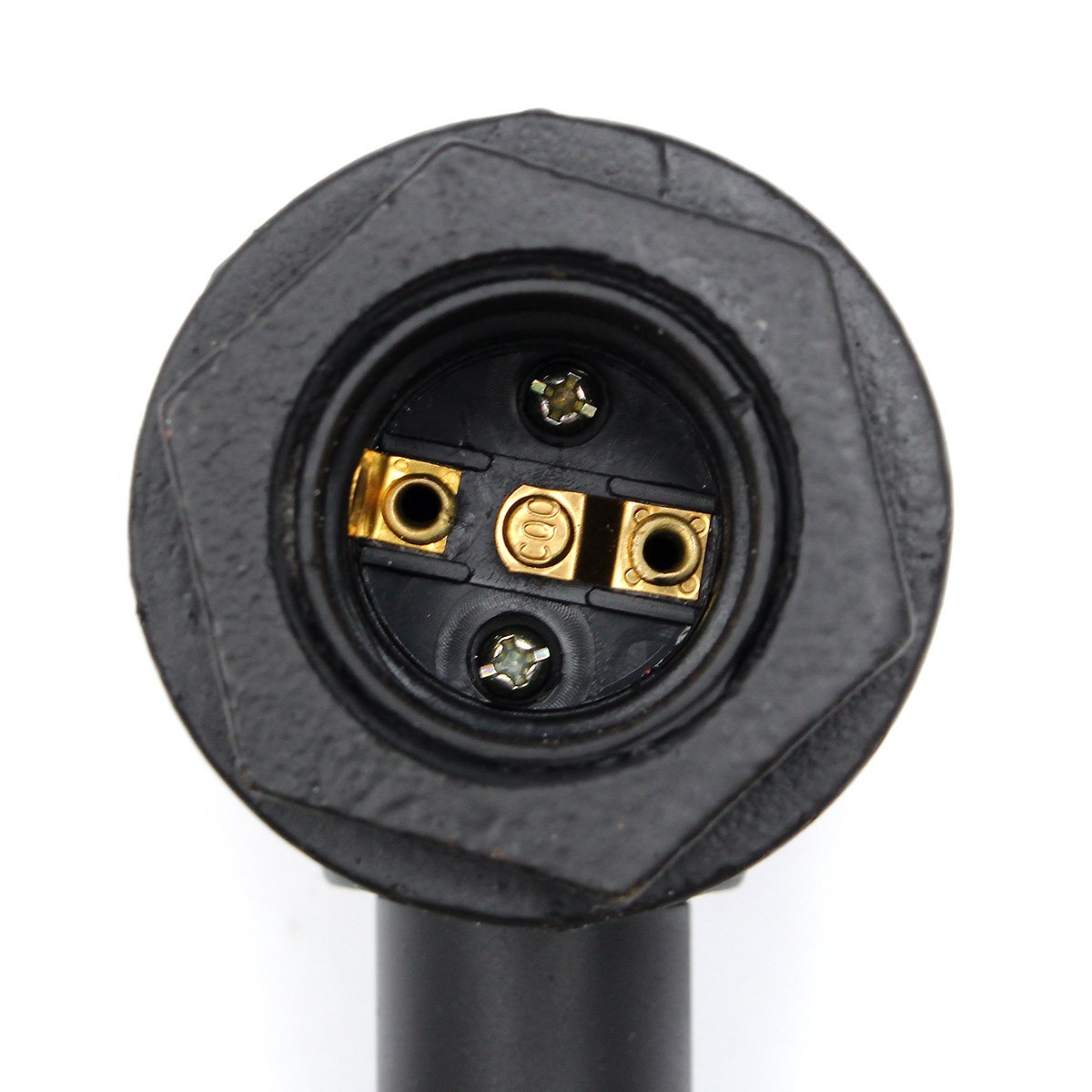 Jeteven Wandlampe E27 Lampefassung Metall Vintage Wandleuchte Retro Industriell loft Stil für Büro Korridor Restaurant Keller Untergeschoss usw, Max. 60W (Schwarz B)