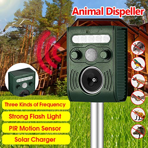 Fheaven Solar Power Pest Animal Repeller Repellent Garden Animal Bird Cat Pest Dog Booster - Thumbnail 2