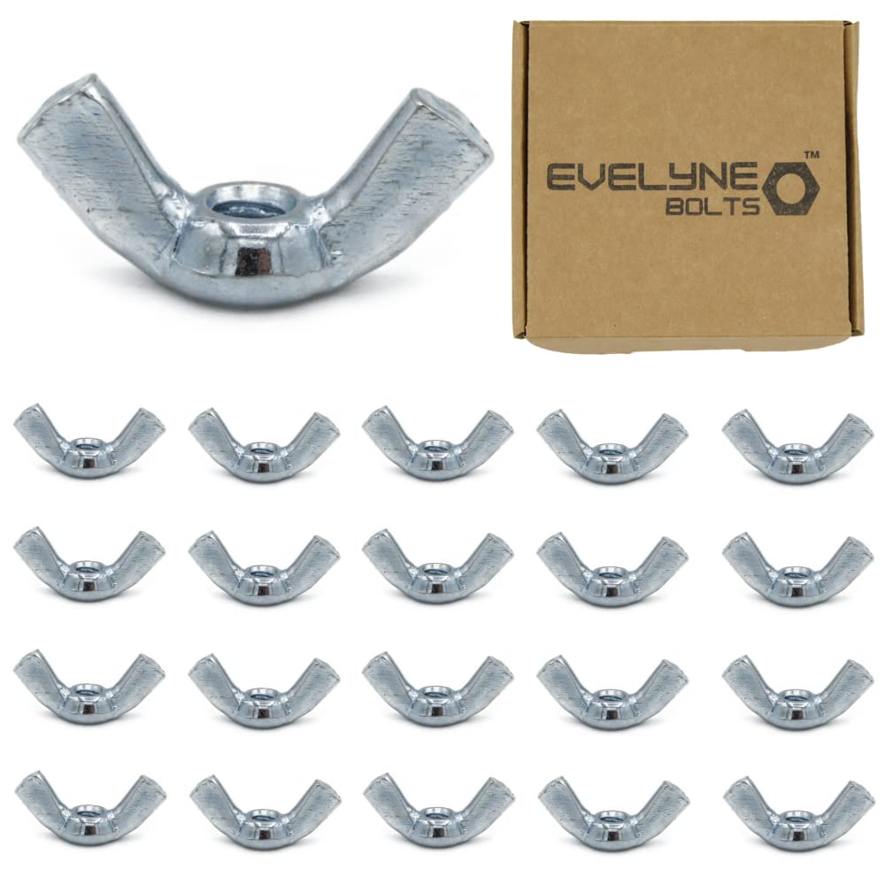 M4 (4mm) Wing Nuts - Steel (Pack of 20)