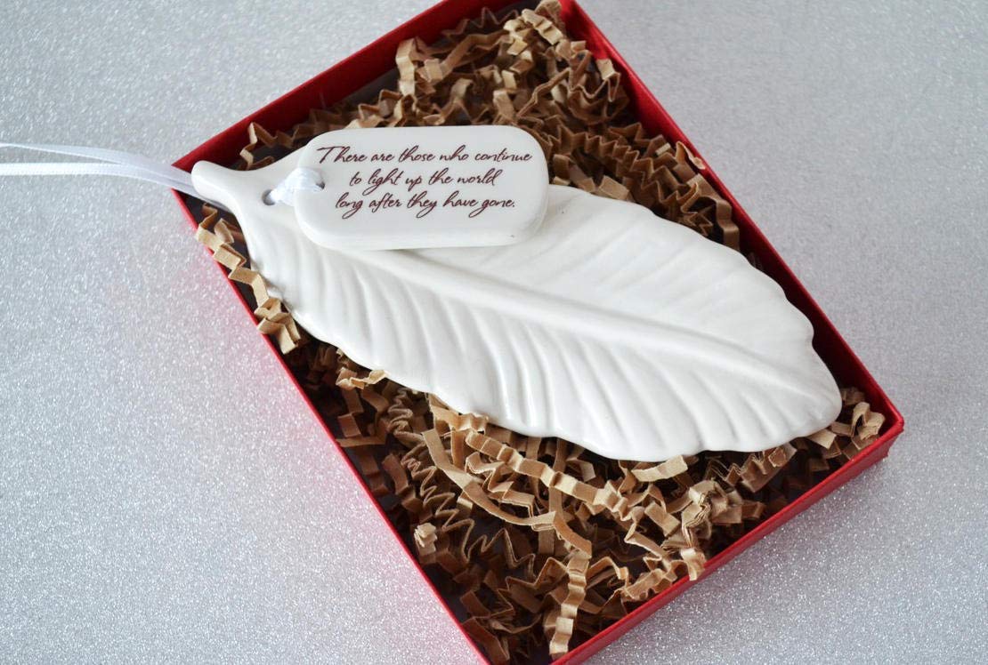 Sympathy Ornament, Sympathy Gift, Feather Sympathy Gift