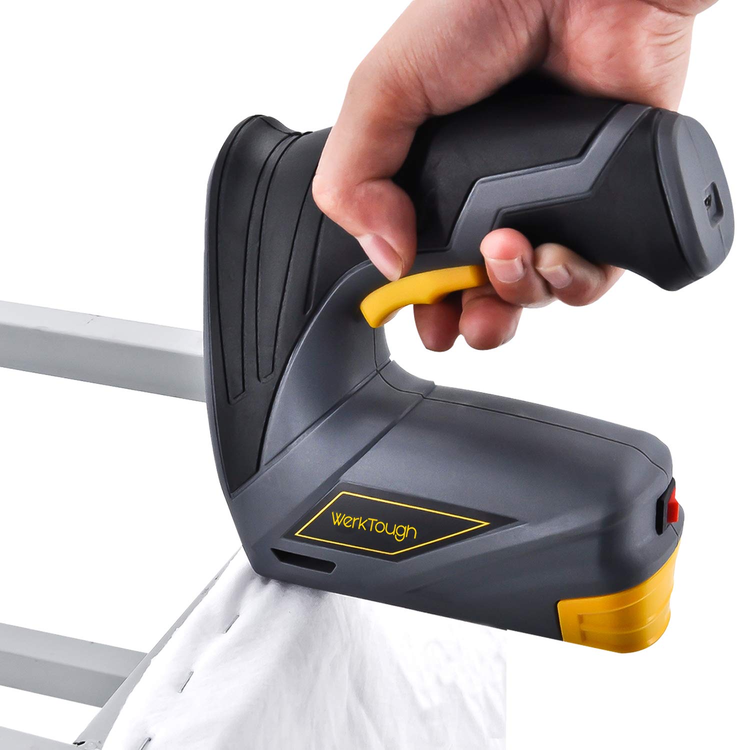 Werktough CSG01 Cordless Staple Gun Professional Electric Stapler with Carrying Box Rechargeable USB Charger