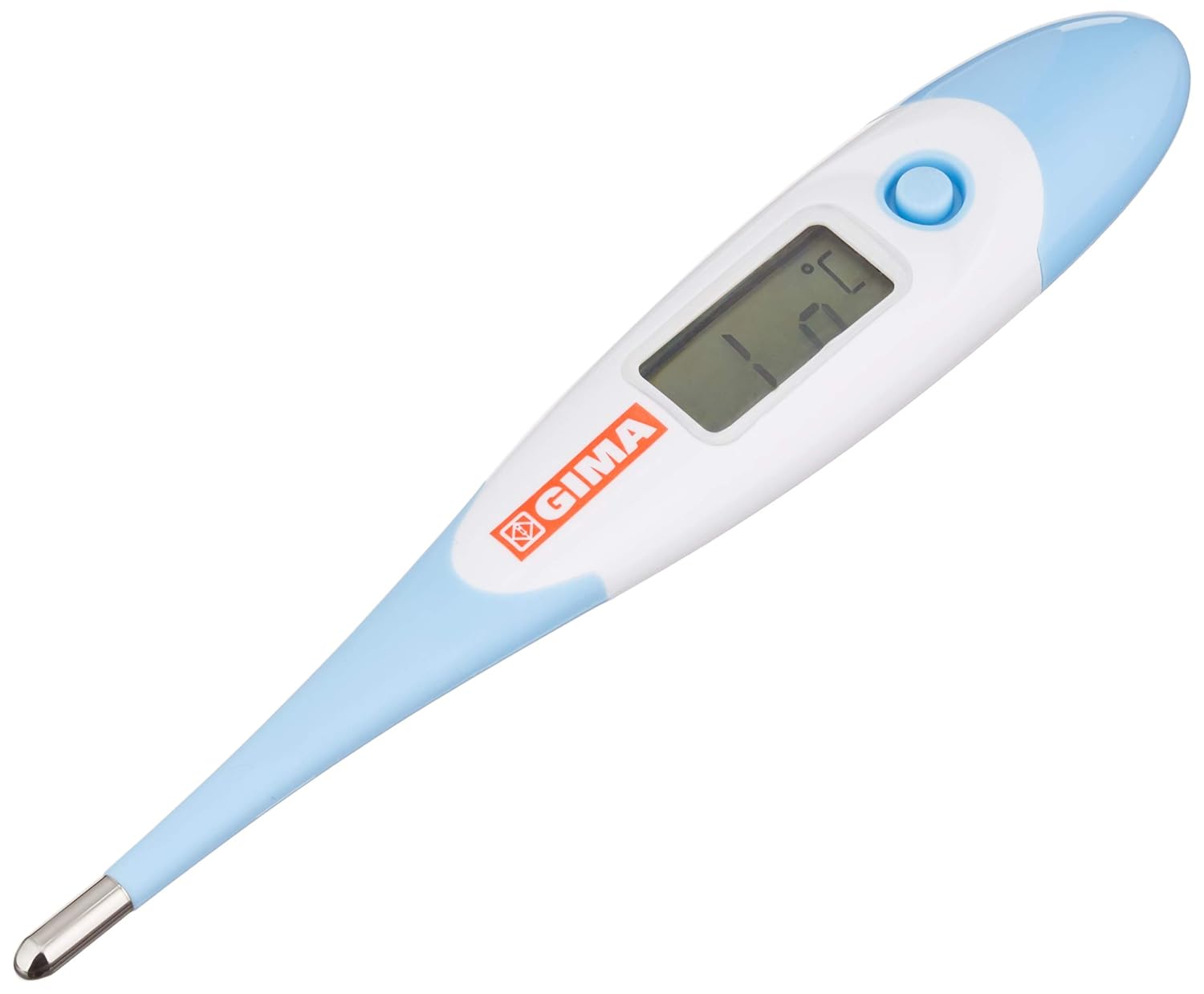 Gima Flexi Jumbo Digital Thermometer, ° C, Hanging Box, Flexible Tip