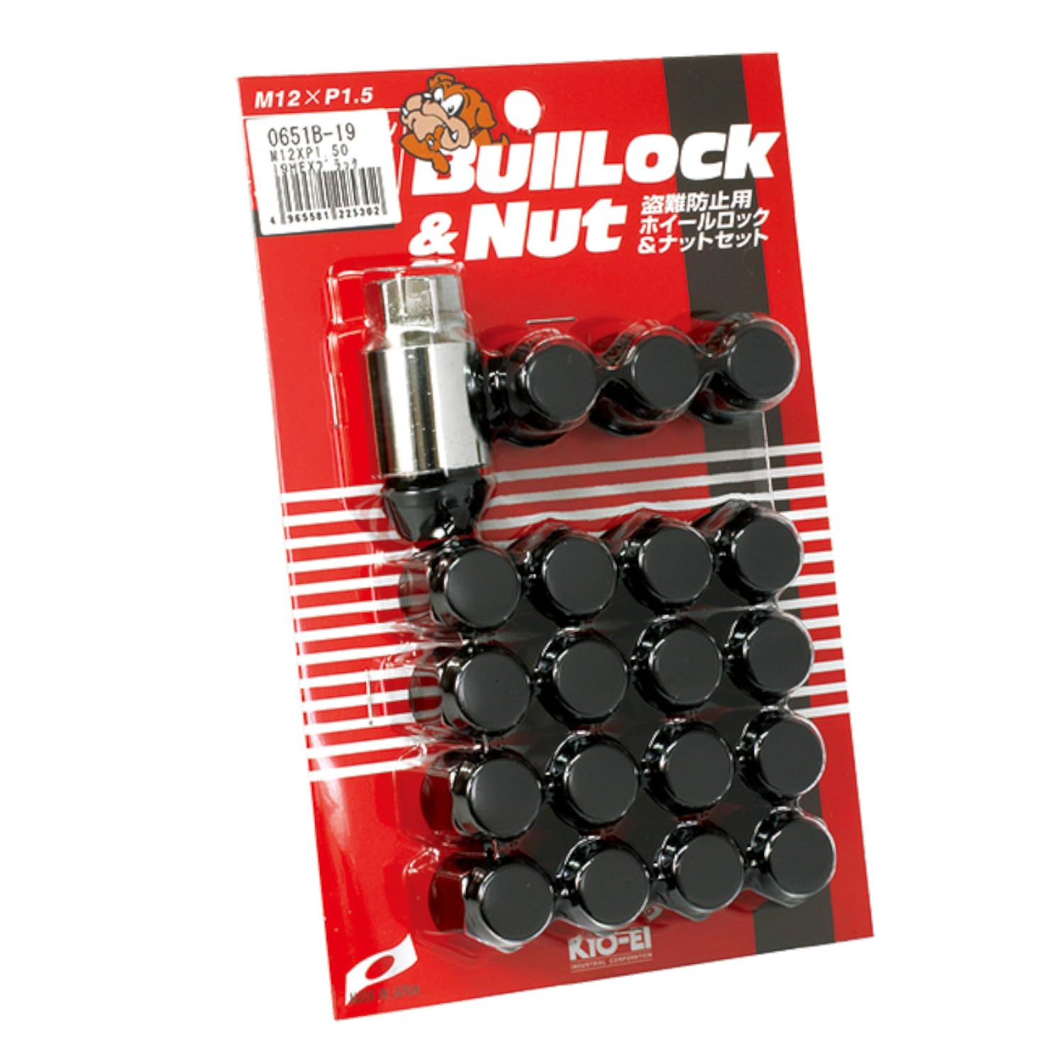 KYO-EI(協永産業) ホイール用ナット Bull Lock 袋タイプ 19HEX M12 x P1.5 アルミ 5H車用 [ 個数:20P ] [ 品番 ] 0651B-19商品画像