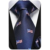 HISDERN Ties for Men Solid Houndstooth Neckties Handkerchief Formal Business Tie & Pocket Square Set Wedding Party