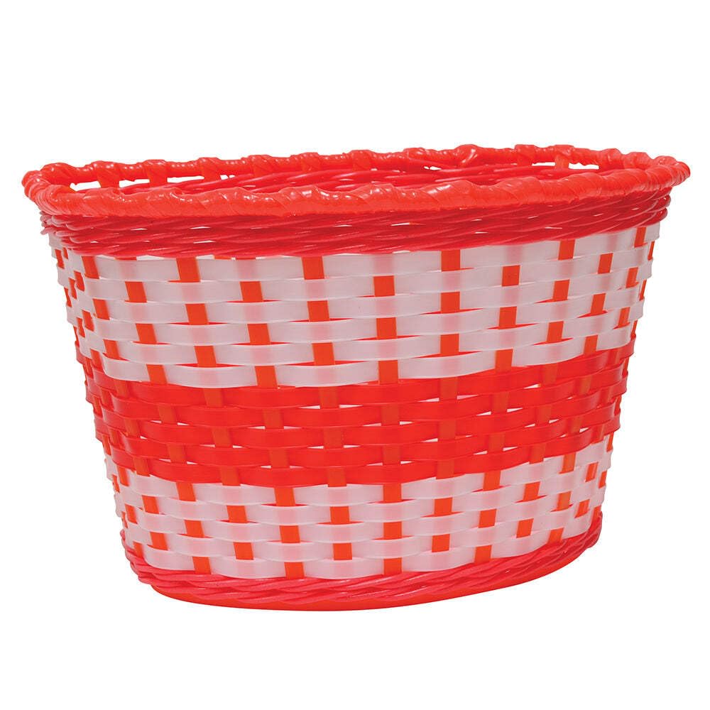 Oxford Kids' Junior Woven, Bike, Basket, Red, One Size
