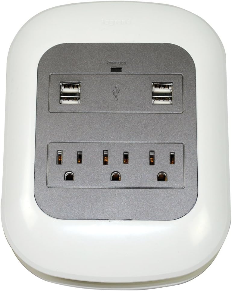 Legrand Wiremold PX1003 USB/MultiOutlet Charging Station, Power