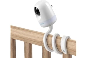 HOLACA Flexible Mount Crib Mount for Babysense Max View Monitor Babysense 5" HD 5.5''1080p Full HD Babysense HD S2/V43/ Video Baby Monitor - Twist Versatile Mounting Kit
