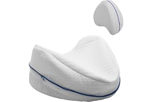 UXIETIN Pillow Cover Compatible with Legacy Knee Pillow,Washable and Zippered Legacy Leg and Knee Foam Support Pillow Cover Only,Pure Cotton, White (1PC White)