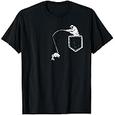 Funny Fisherman Fishing Pocket T Shirt for Father & Grandpa T-Shirt