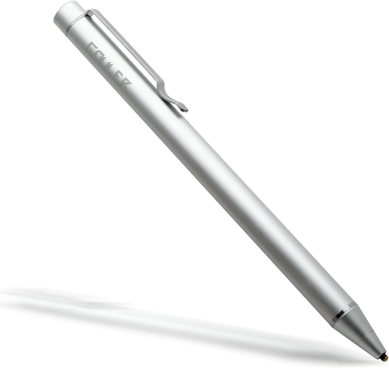 Gouler Active Stylus Digital Pen, High-Precision 1.6mm Capacitive Pen with Copper Tip for iPad 1/2/3/mini/pro, iPhone X/ 8/8 Plus, Samsung Tablets and Other Capacitive Touch Screen Devices (Silver)