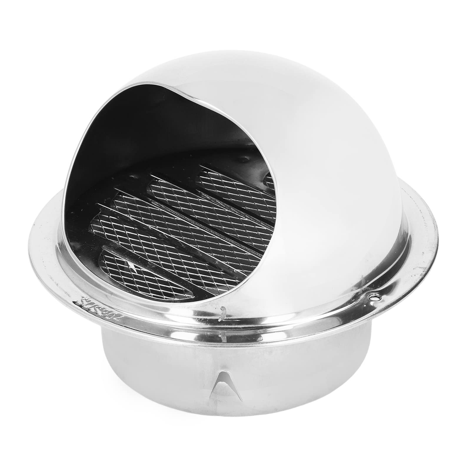 Natudeco Wall Vent Outlet Round Air Vent Stainless Steel Wall Air Vent Windproof Weatherproof Grille Ventilation Cover with Fine Mesh for Home and Commercial(150mm)
