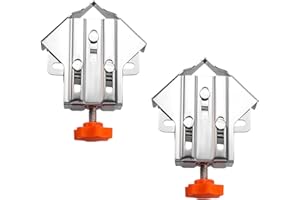 Fenduoer 2PCS Multipurpose Stainless Steel 90 Degree Corner Clamp,New Woodworking Right Angle Clamping,Adjustable Single Hand