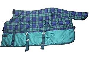 kowaku Winter Horse Blanket Equine Supplies, Easy Installation, Warm, 1680D Oxford Cloth, Tear Resistant Turnout Blanket Hors