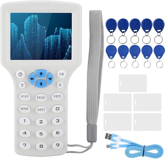 Amazon Co Jp Wallfire ハンドヘルドrfid Nfcコピー機リーダー 多機能 マルチ周波数識別rfid Idカードアクセスコントロールコピー機リーダーキット 複製カード用 服 ファッション小物
