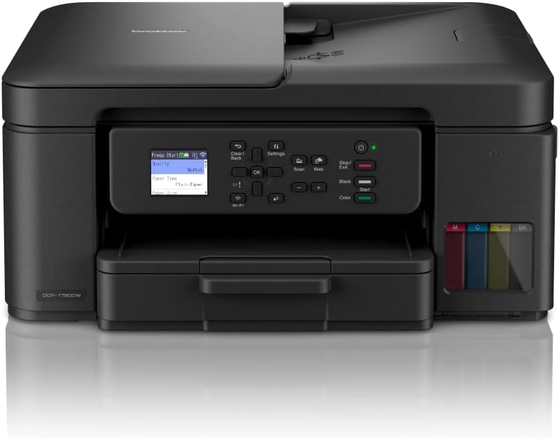 Brother DCP-T780DW Tankbenefit 3-in-1 Wireless A4 Inkjet Printer UK Plug